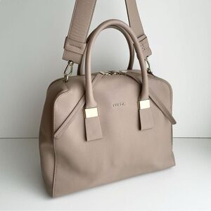 Furla Two-Way Beige Leather Handbag